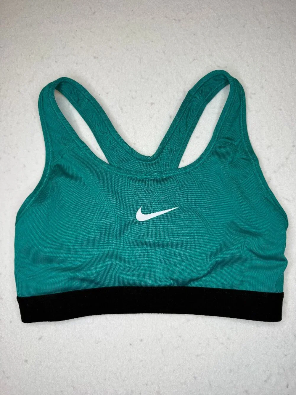 Nike Dri Fit XS Women's Sports Racerback Center Swoosh Teal Green
